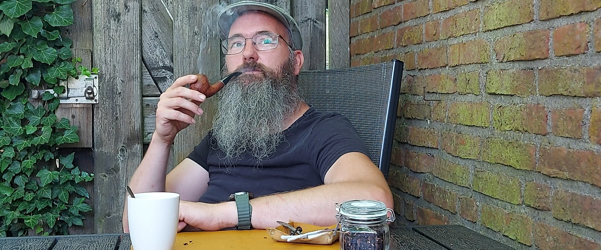Erik with pipe